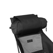 Helinox Campingstuhl Chair Two (hohe Rückenlehne stützt Rücken, Nacken und Schulter) Blackout Edition schwarz